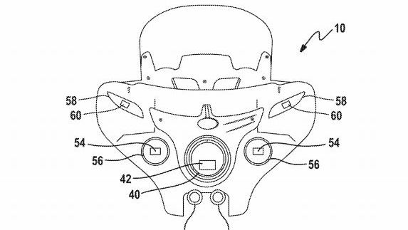 Motorcycle cornering headlights